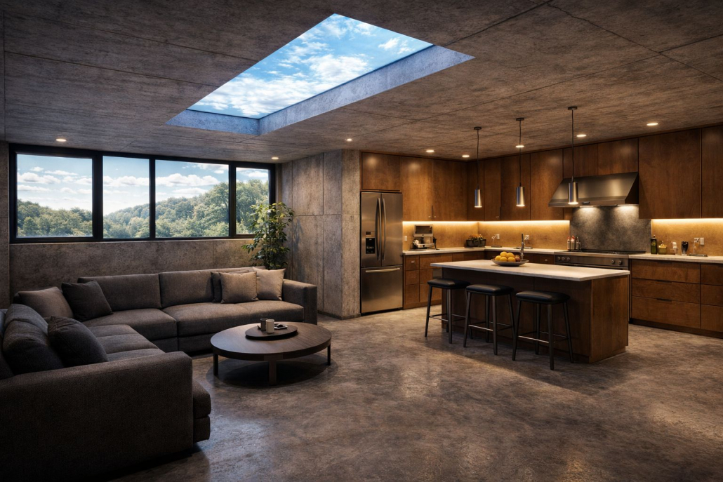 Disconnect construcción Bunkers subterráneos seguridad