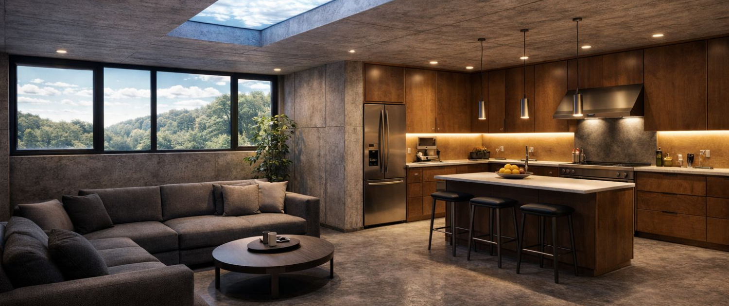 Disconnect construcción Bunkers subterráneos seguridad