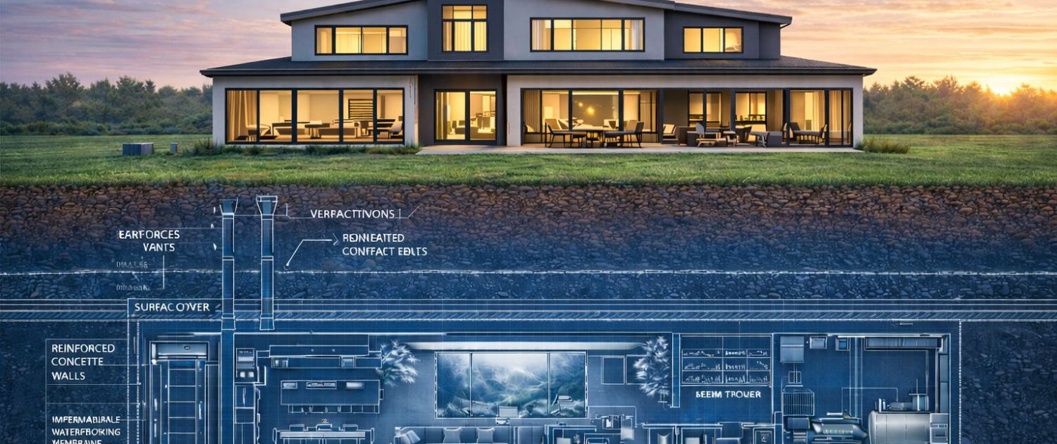 Disconnect construcción Bunkers subterráneos seguridad