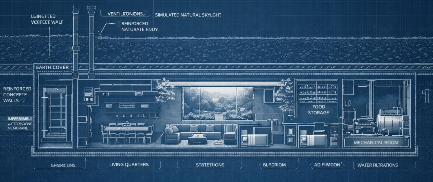 Disconnect construcción Bunkers subterráneos seguridad